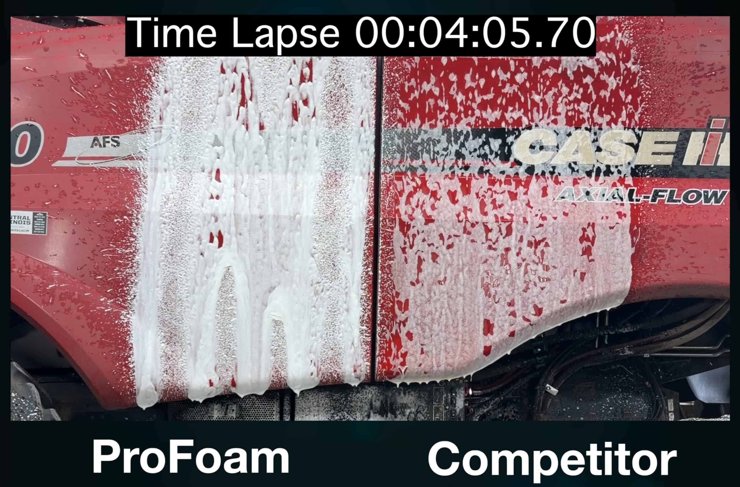 ProFoam vs T&T Cleaner Original on a combine panel